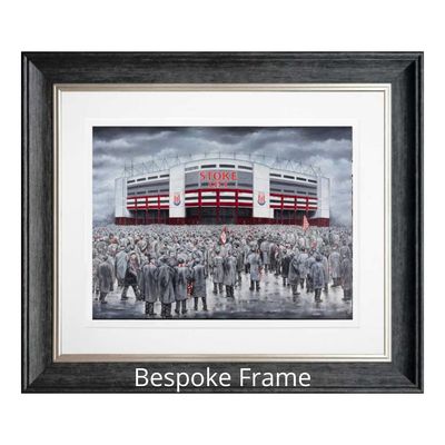 Stoke City "Up The Mighty Potters" Frame Choice Giclée Framed