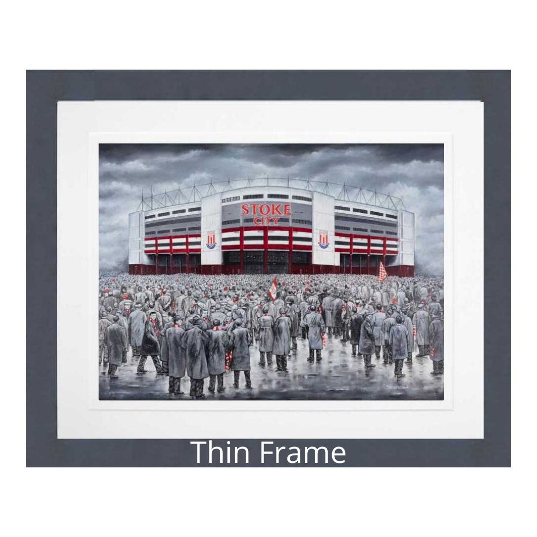 Stoke City "Up The Mighty Potters" Frame Choice Giclée Framed