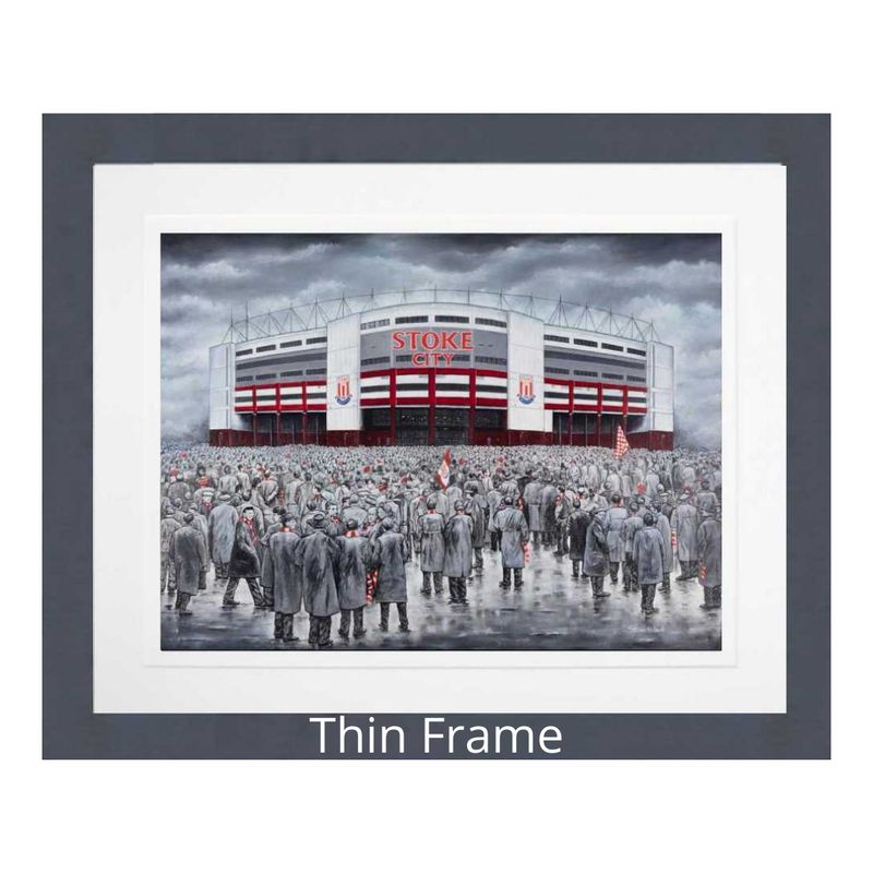 Stoke City "Up The Mighty Potters" Frame Choice Giclée Framed