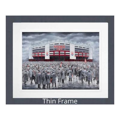 Stoke City "Up The Mighty Potters" Frame Choice Giclée Framed