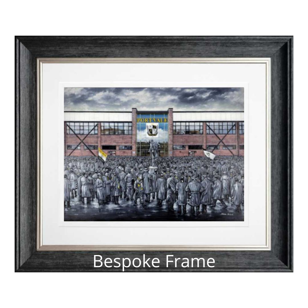 Port Vale &quot;It&#39;s Buzzing Up The Vale&quot; Frame Choice Giclée Framed