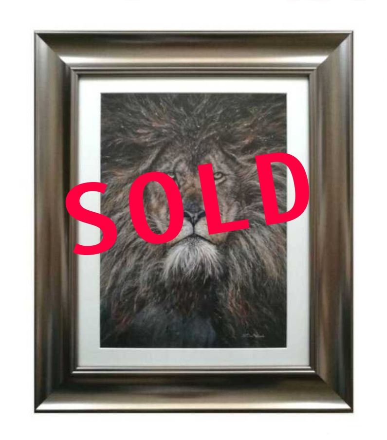 The King Embellished Print Framed