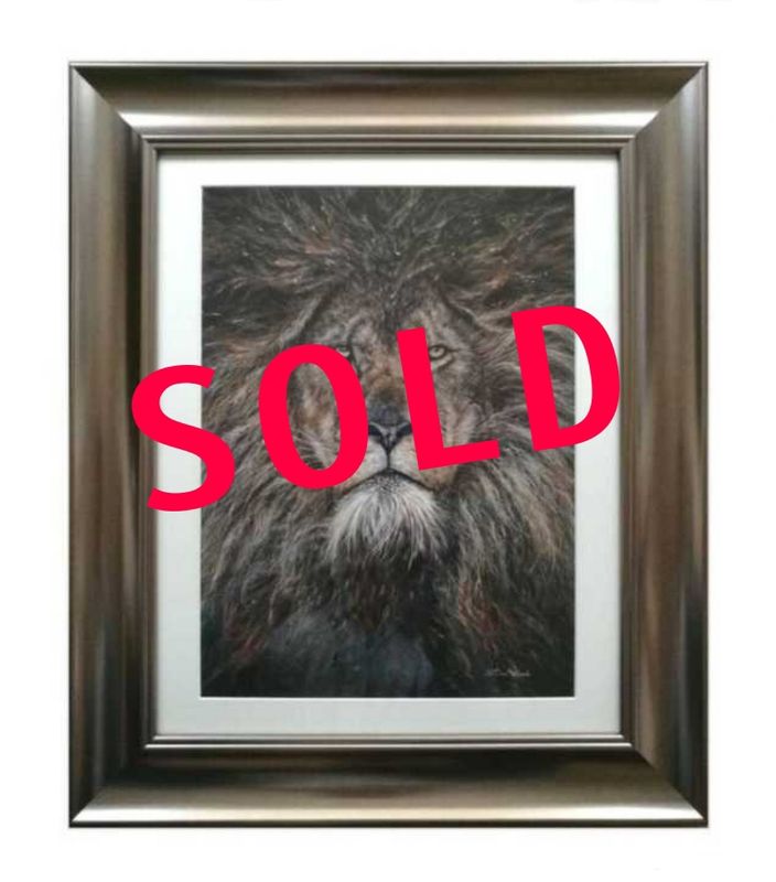 The King Embellished Print Framed