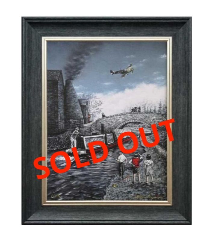 Salute To The Skies Canvas Print Framed Small
