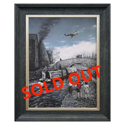 Salute To The Skies Canvas Print Framed Small