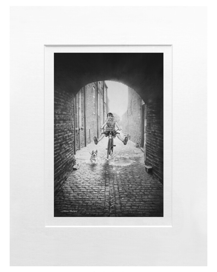 Pushbike Pooch and Puddles Limited Edition Print