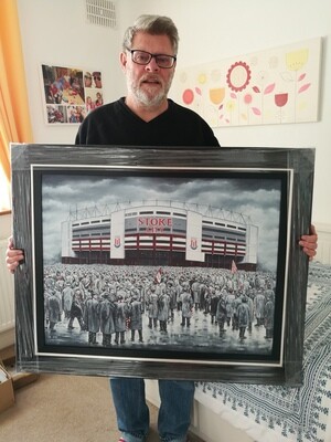 Stoke City Super Size Limited Edition Print Framed