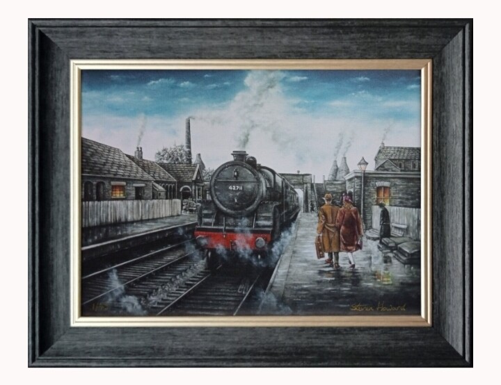 Romantic Journey Canvas Print Framed Small
