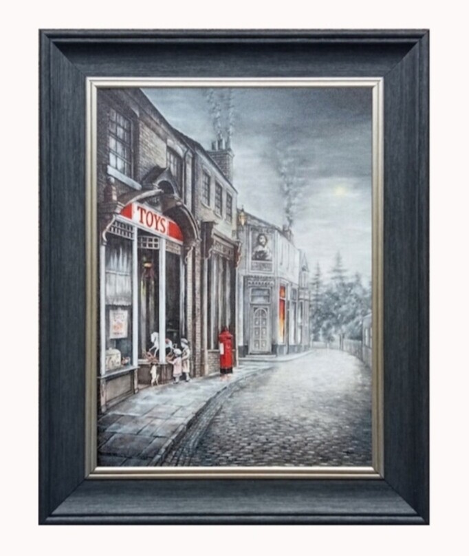 The Toy Shop Canvas Print Framed Small