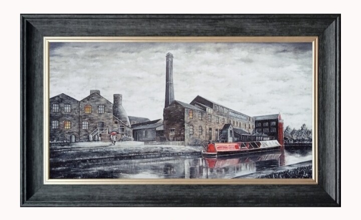 Middleport Canvas Print Framed Small