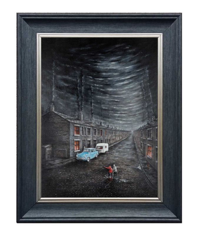 Summer Holidays Canvas Print Framed Small