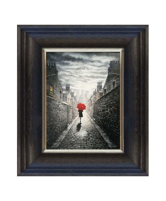 Cobbled Alley Canvas Print Chunky Frame.