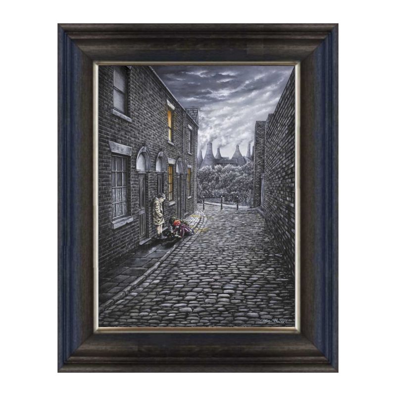 Shotties Before Tea Canvas Print Chunky Frame.