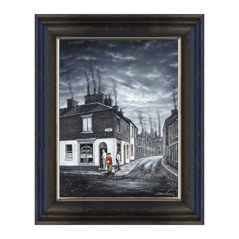 The Oatcake Shop Canvas Print Chunky Frame.
