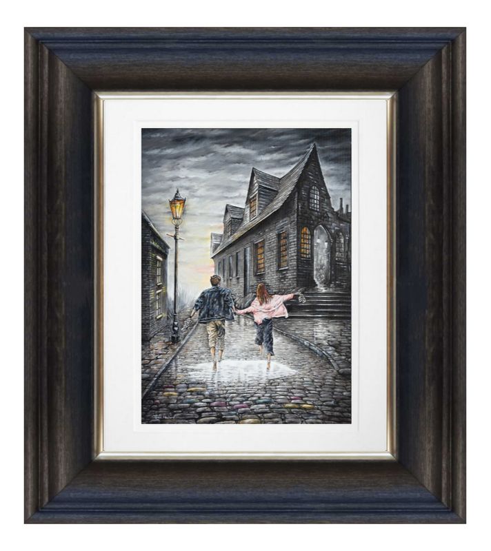 Young Hearts Run Free Giclée Print Chunky Frame.