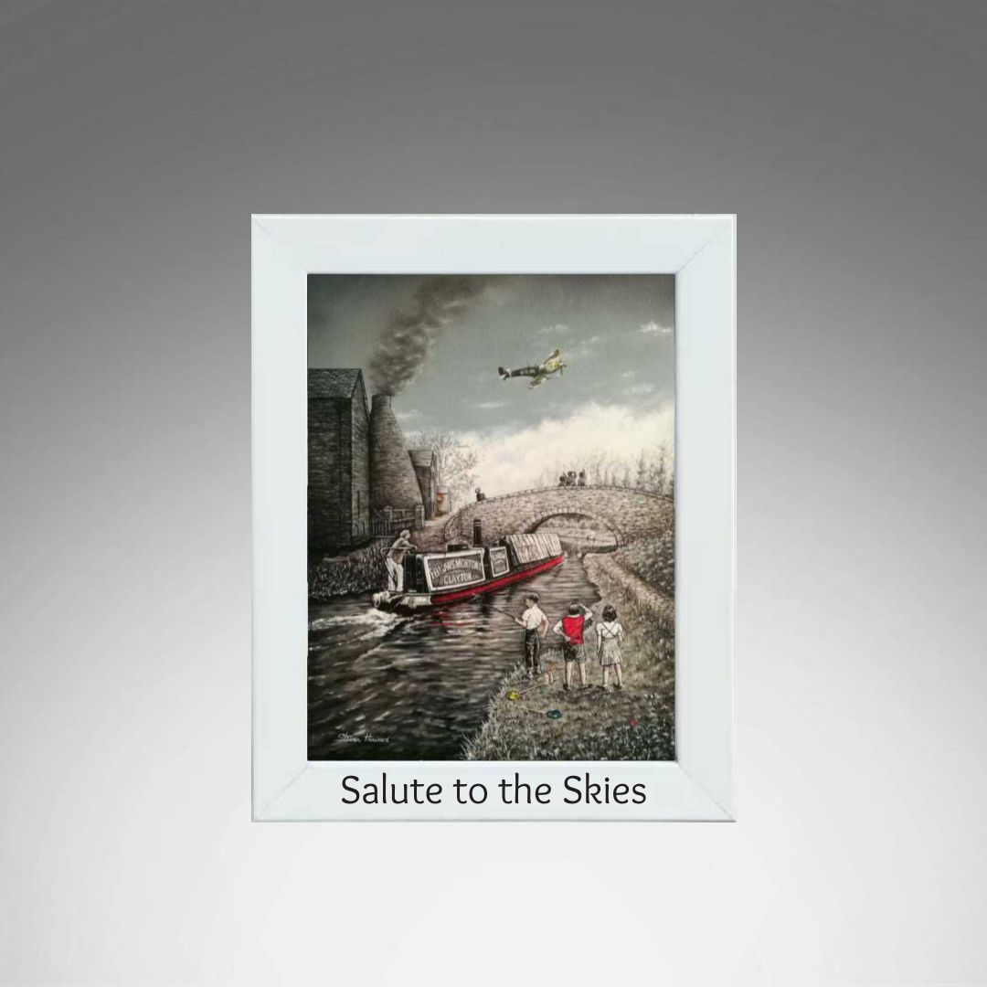 Salute to the Skies White Frame.