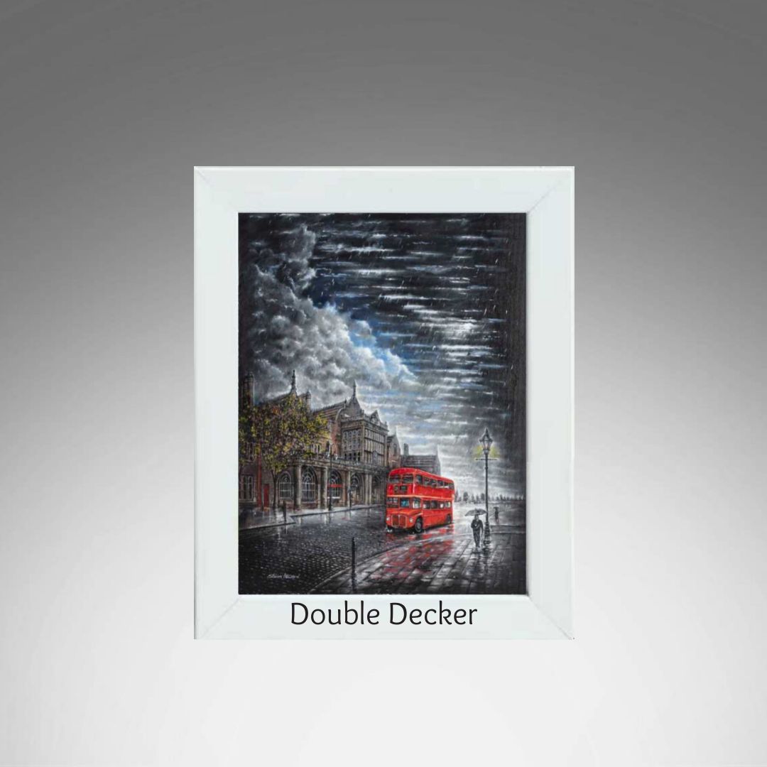 Double Decker White Frame.
