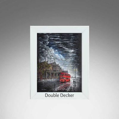 Double Decker White Frame.