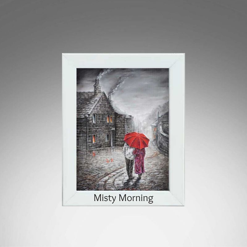 Misty Morning White Frame.