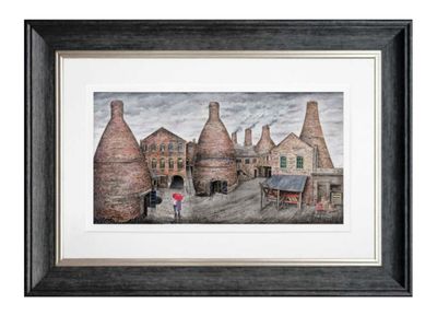 Gladstone Pottery Limited Edition Print Framed