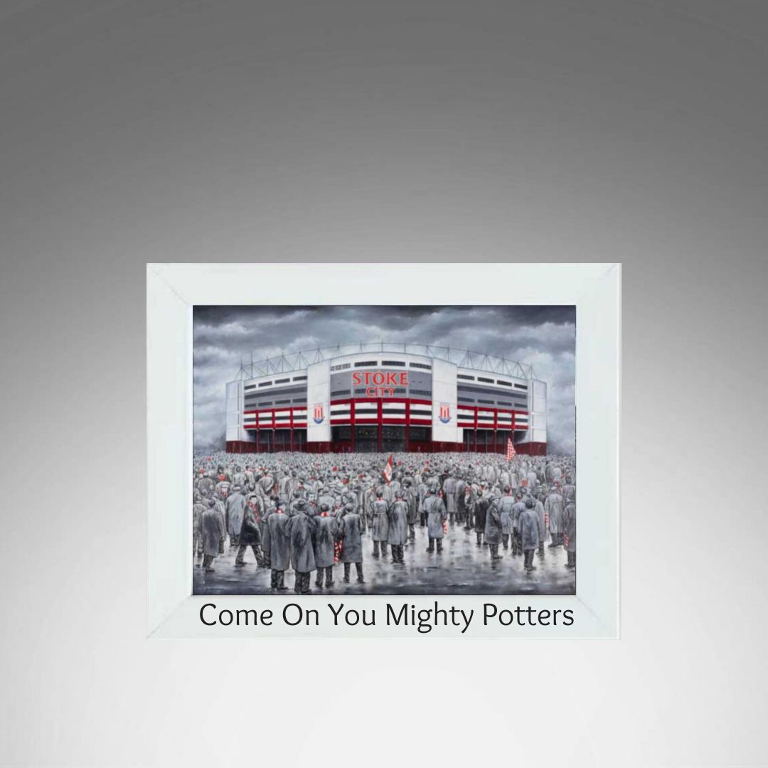 Stoke City White Frame.