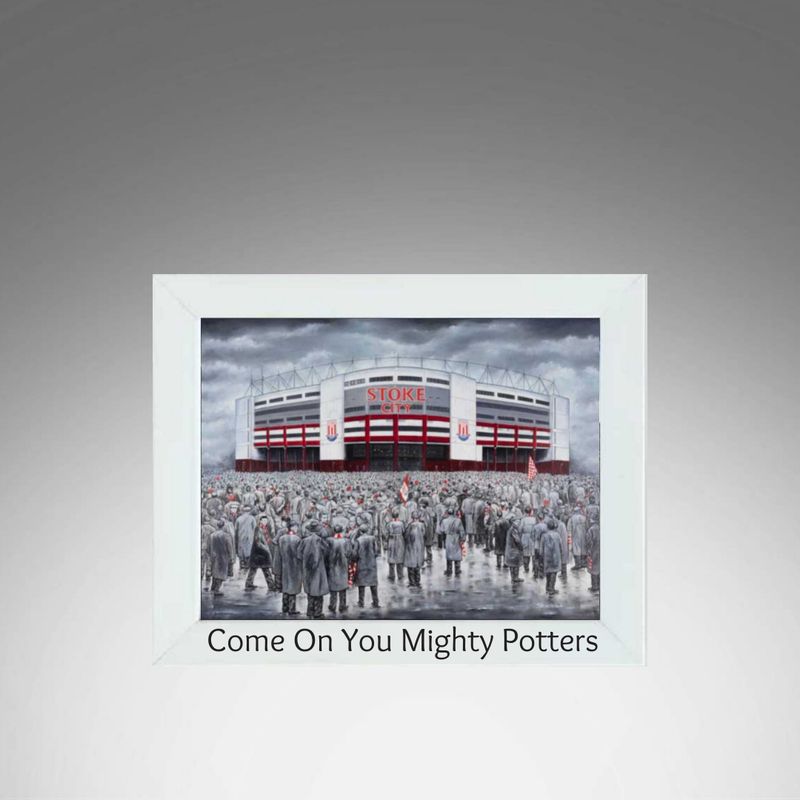 Stoke City White Frame.