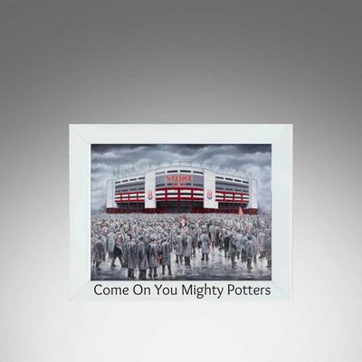 Stoke City White Frame.