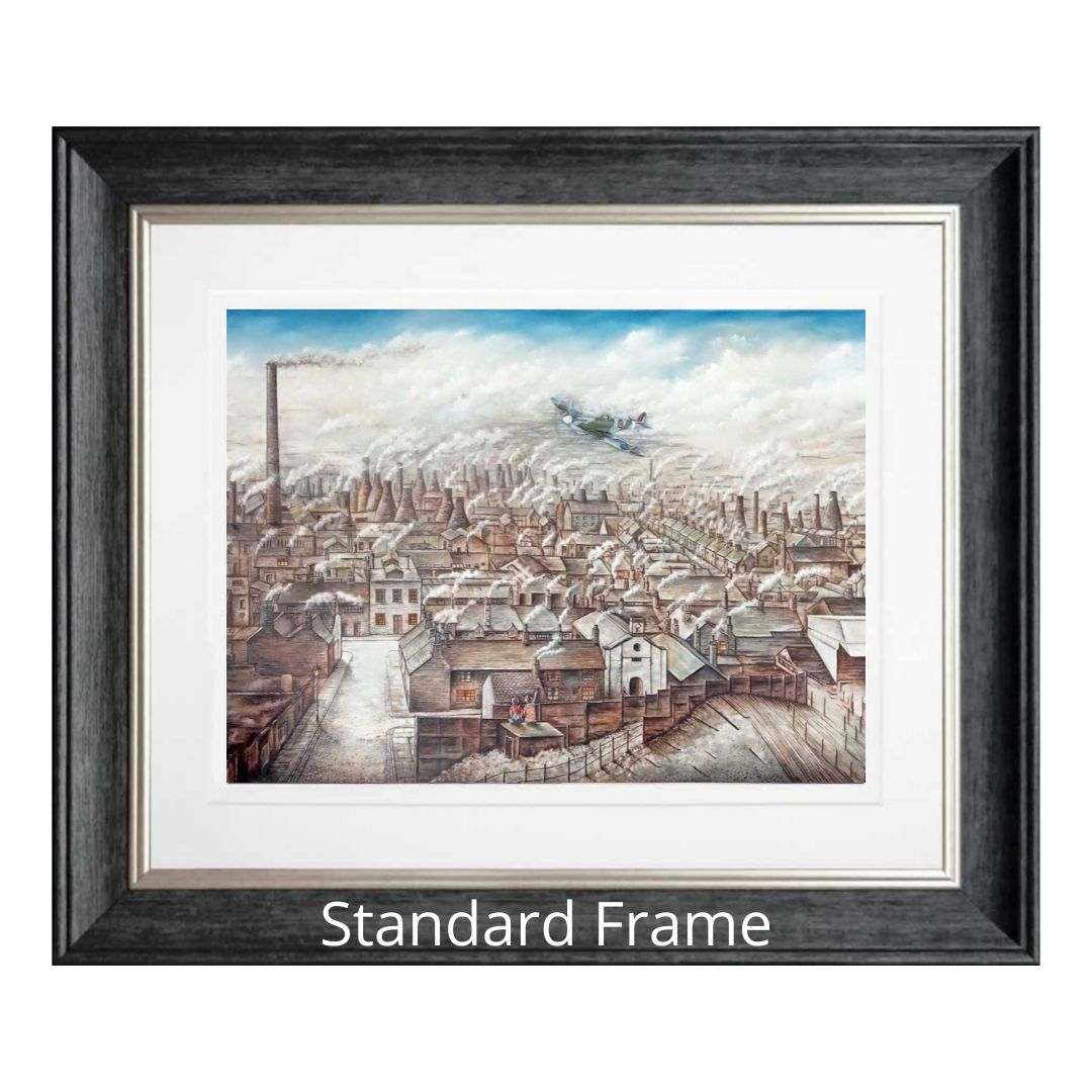 Rooftops &amp; Chimney Pots Giclée Framed