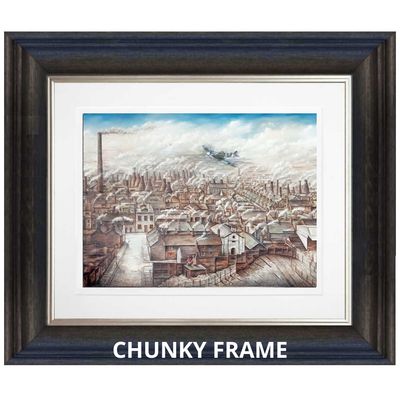 Rooftops & Chimney Pots Giclée Framed