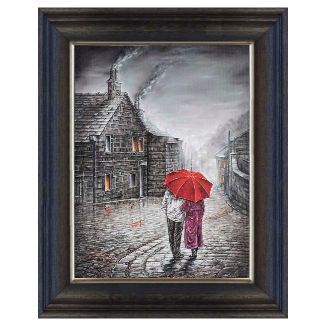 Misty Morning Canvas Print Chunky Frame.