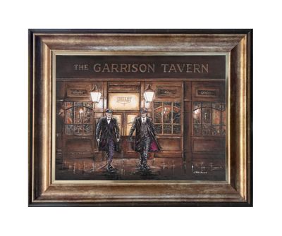No F*cking Fighting Canvas Print Antique Bronze Frame