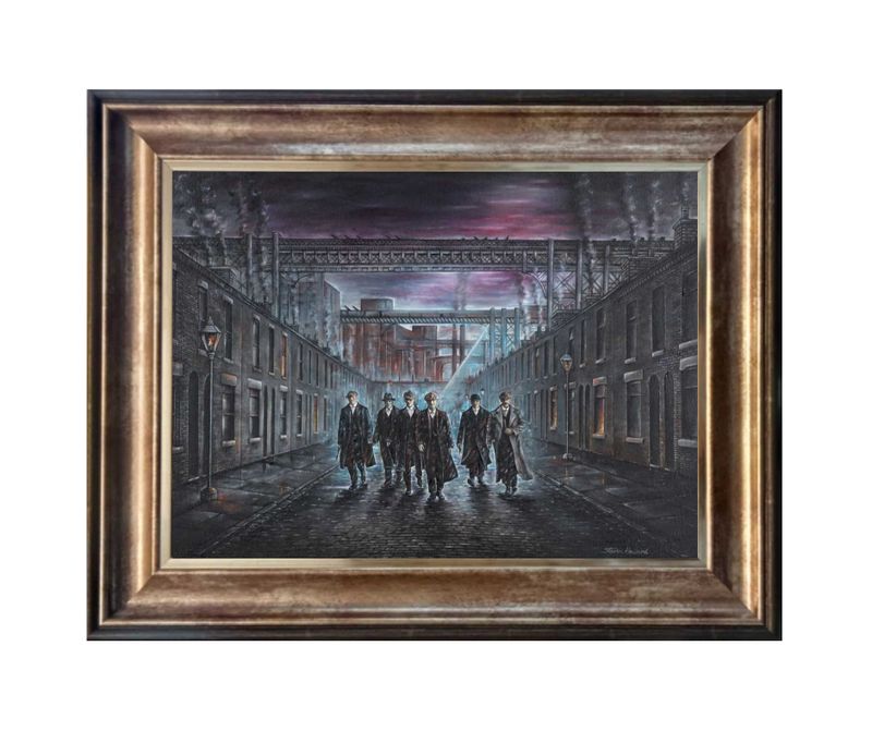 Who's gonna stop us? Canvas Print Antique Bronze Frame