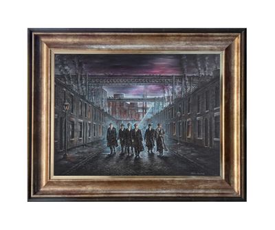 Who's gonna stop us? Canvas Print Antique Bronze Frame
