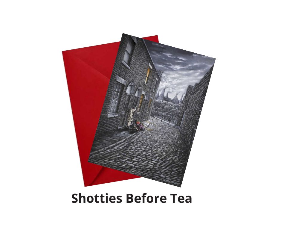 Shotties Before Tea Greetings Card