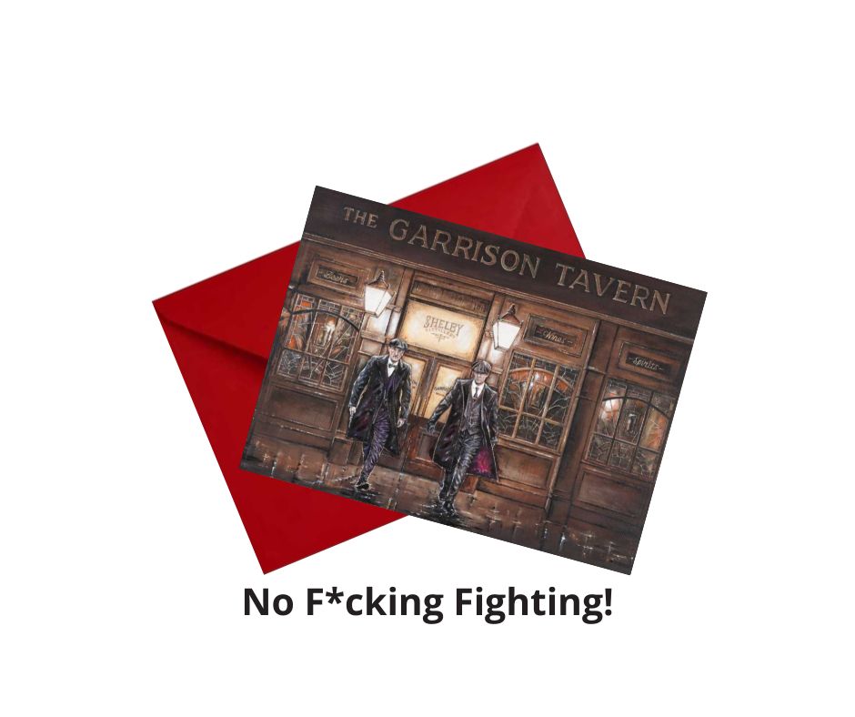 No F*cking Fighting! Greetings Card