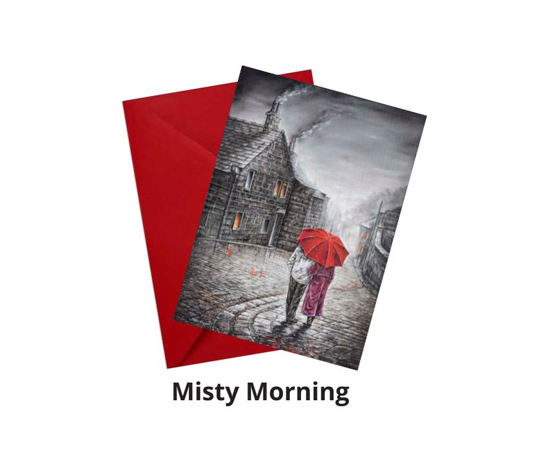 Misty Morning Greetings Card