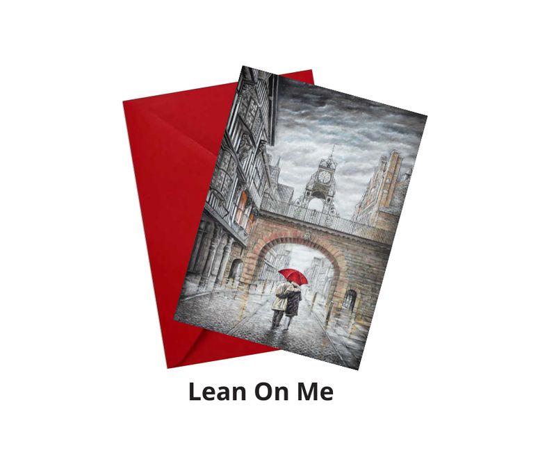 Lean On Me Greetings Card