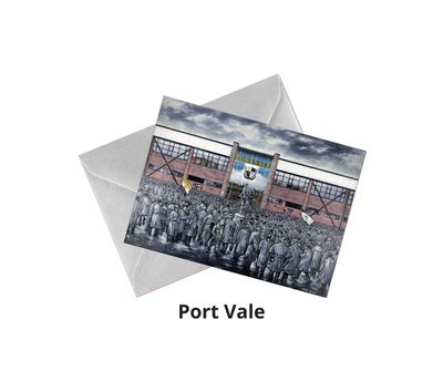 Port Vale Greetings Card