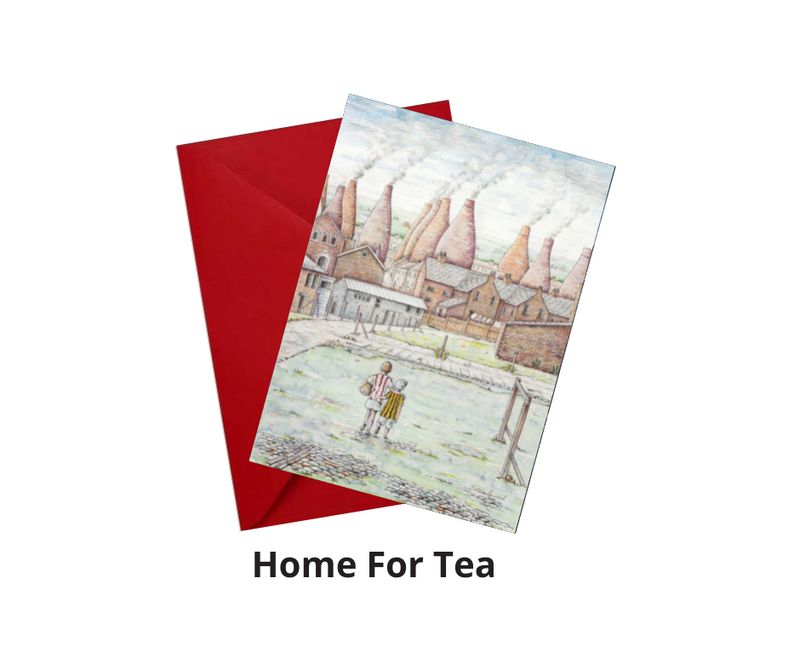 Home For Tea Greetings Card