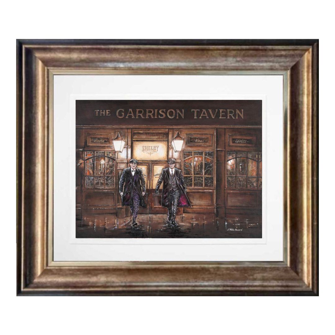 No F*cking Fighting Giclée Limited Edition Antique Bronze Frame