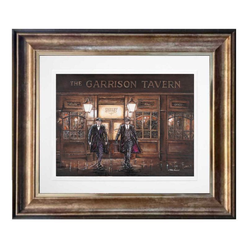 No F*cking Fighting Giclée Limited Edition Antique Bronze Frame