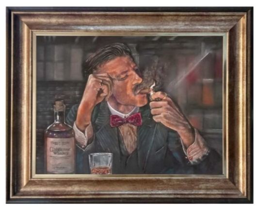 I'm a good man, but... Canvas Supersize Print Antique Bronze Frame