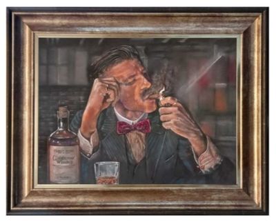 I'm a good man, but... Canvas Supersize Print Antique Bronze Frame