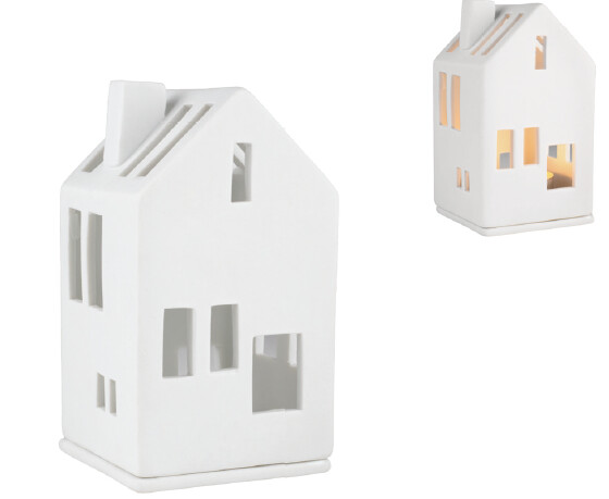 Maison photophore en porcelaine  &quot;maison de ville&quot;