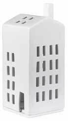 Maison photophore en porcelaine  &quot;immeuble&quot;
