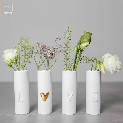 Mini vases LOVE set de 4 Mini vases LOVE set de 4