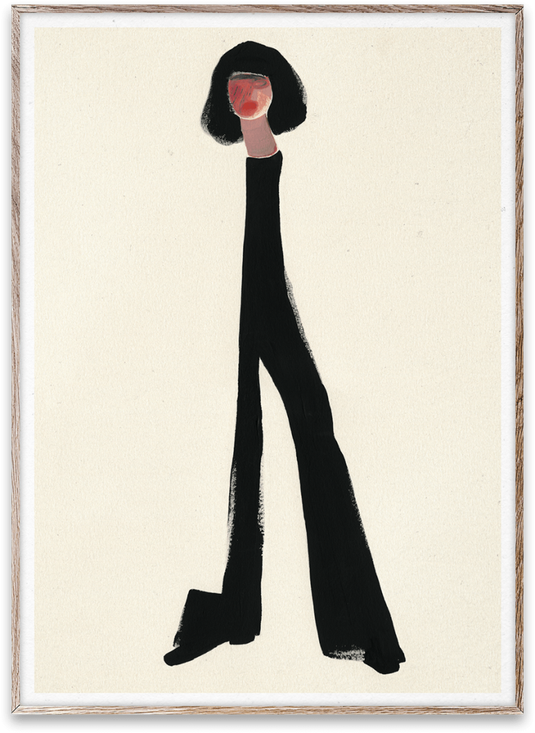 Affiche BLACK PANTS by Amelie Hegardt  30X40 cm