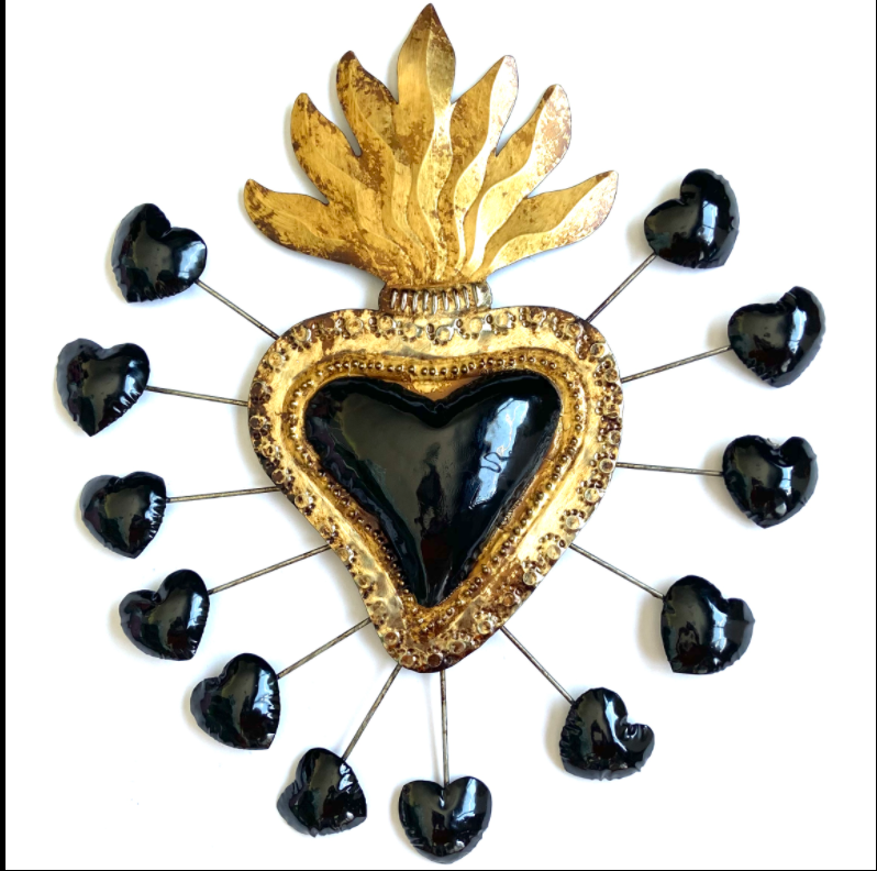 Ex Voto Coeur sacre XXL GALLEGOS col Noir