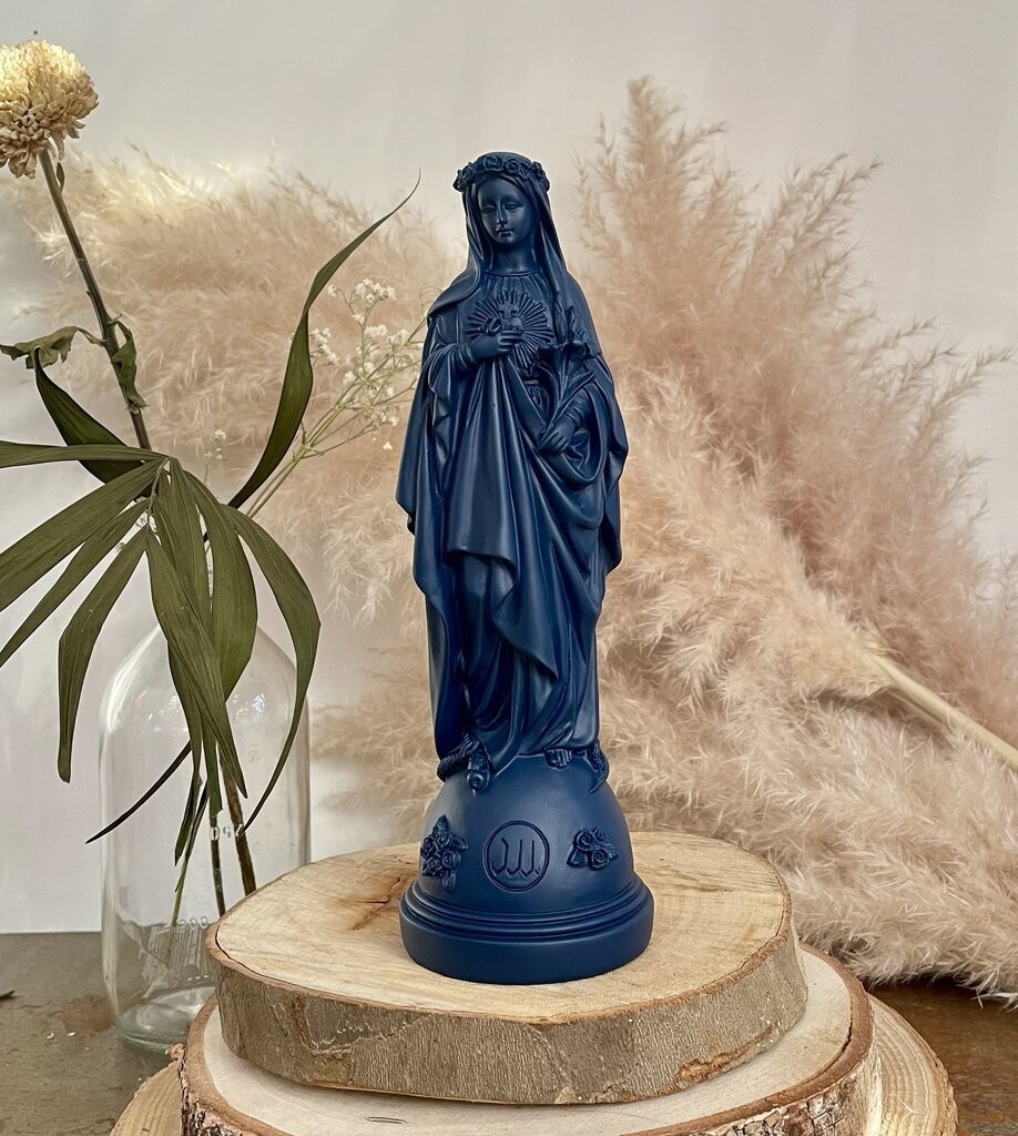 Statue Marie Aux Fleurs col Marine J ai Vu La Vierge OUPS DEJA SOLD OUT ! COMING BACK IN SEPTEMBER