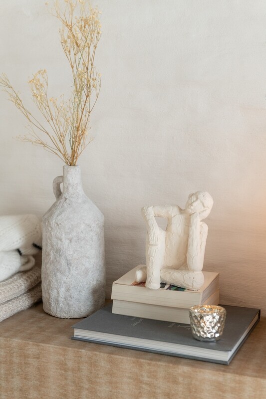 Statuette en Ciment LE PENSIF (droit )